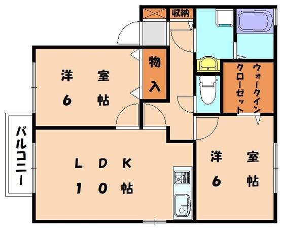 三苫駅 徒歩15分 1階の物件間取画像